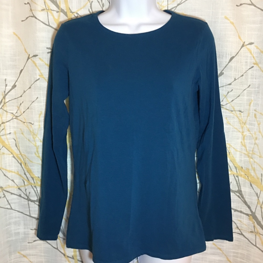 Coldwater Creek Long sleeved Teal Shirt